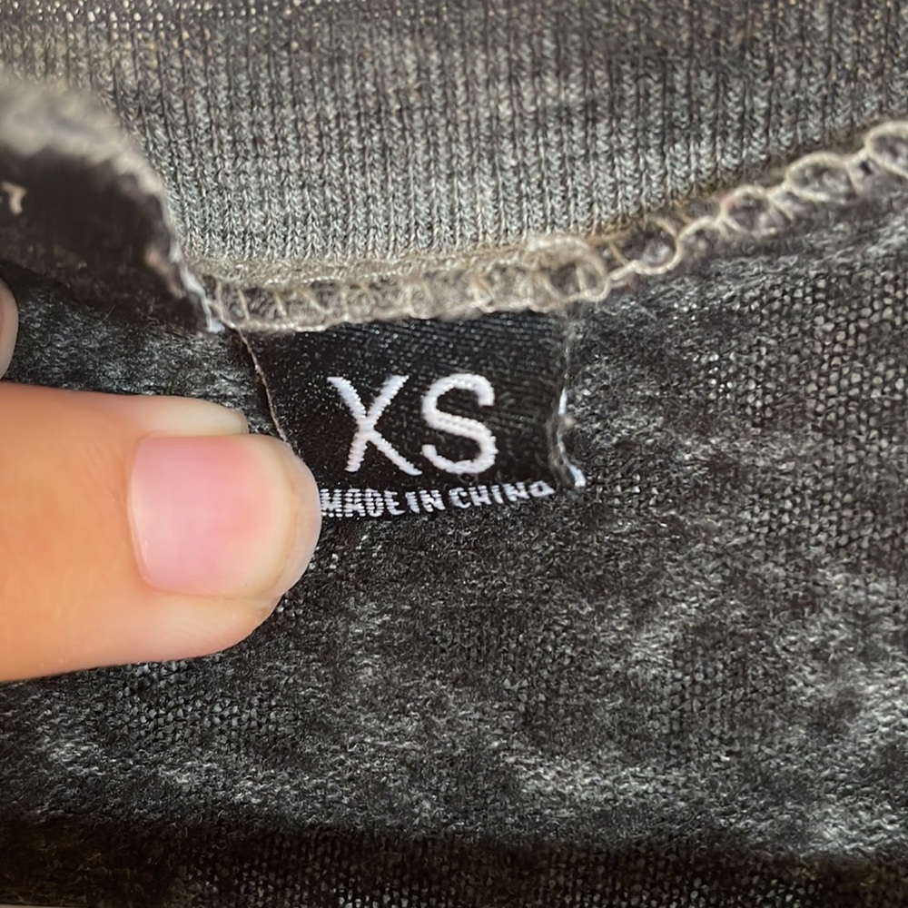 Dark Gray Pseudo-Vintage AC/DC Long Sleeve size XS - Picture 5 of 11